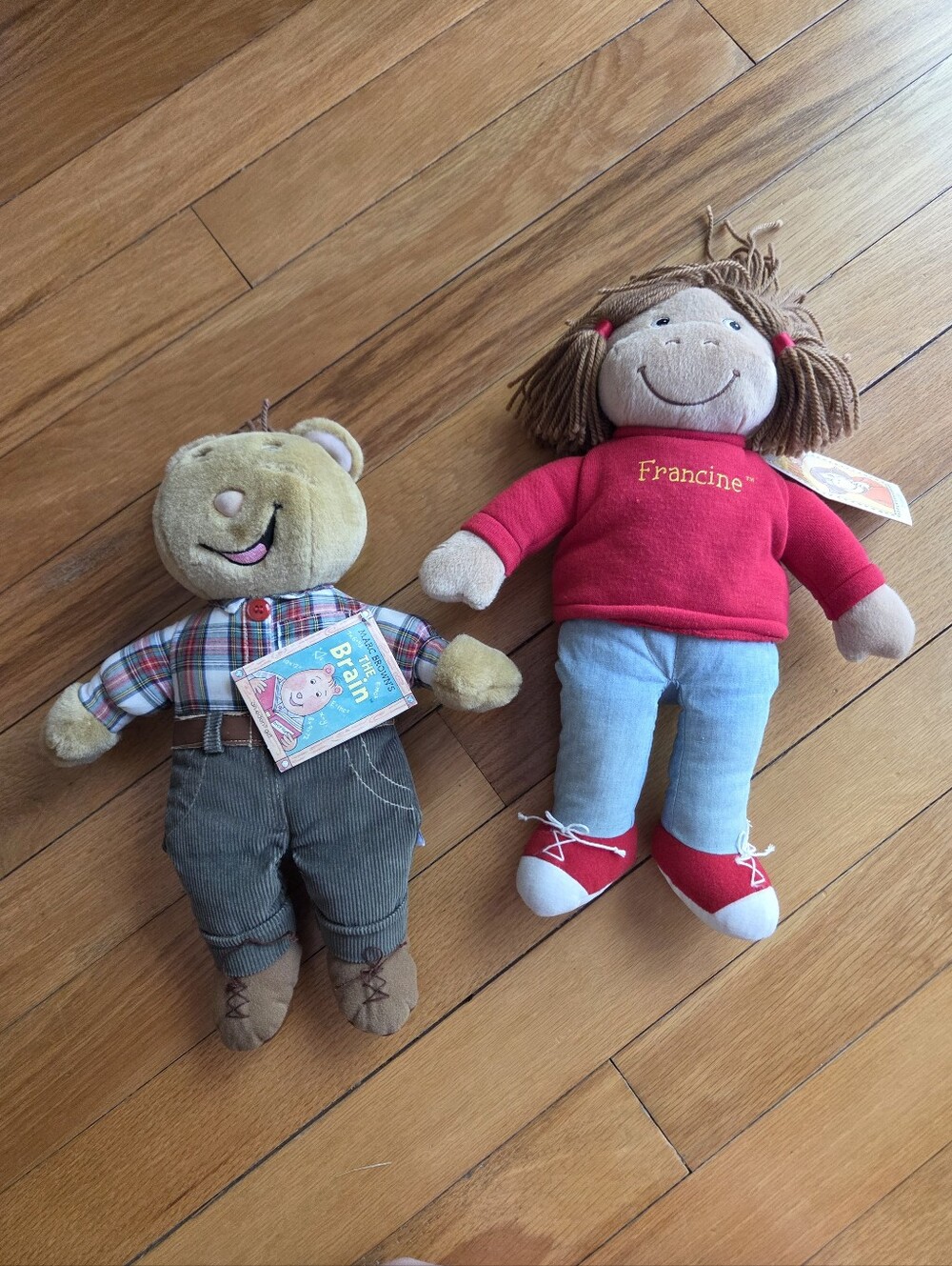 Vintage 90s Francine & The Brain Eden New York Plushes Sold Together
